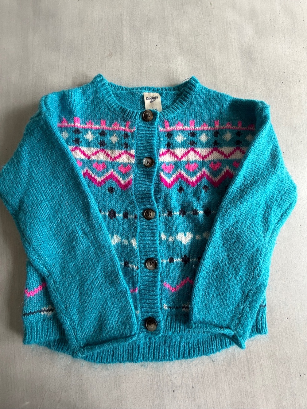 Oshkosh girls cardigan button down sweater.  Size 24 mos